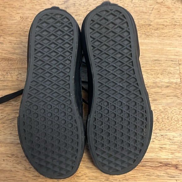 Dark Green Velvet Vans sk8 hi - Picture 3 of 4